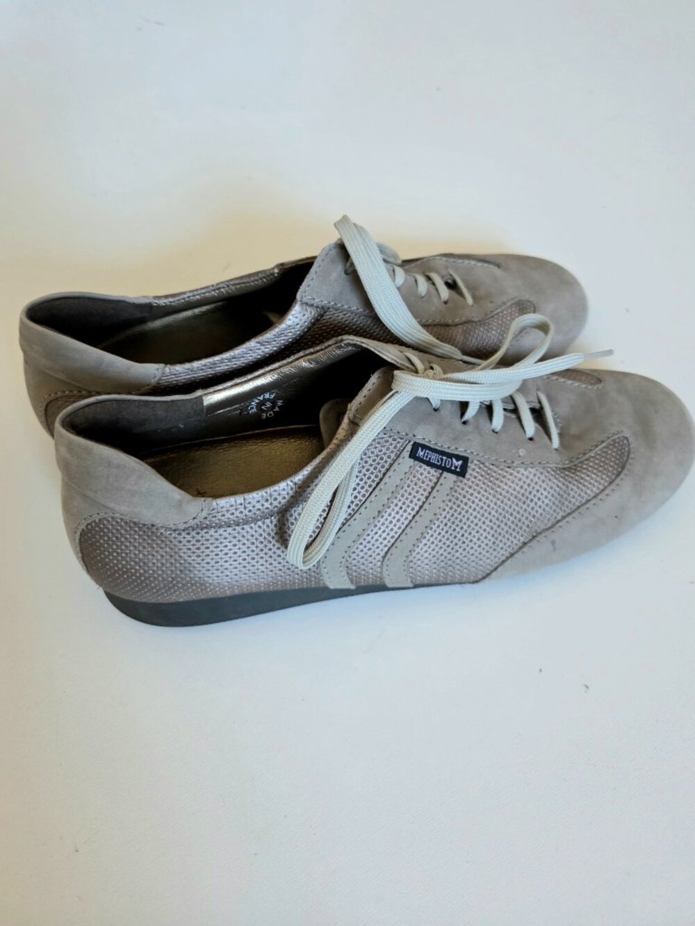 Mephisto Metallic Sneakers Genuine Leather Air Relax